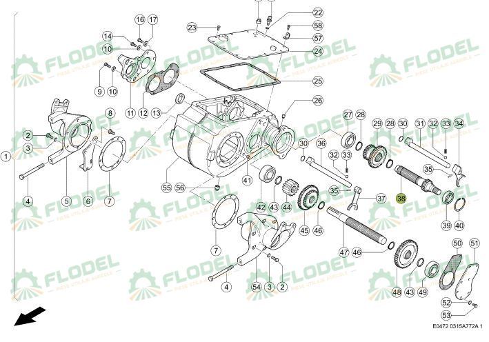 Ax cutie de viteze combina CLAAS 775726