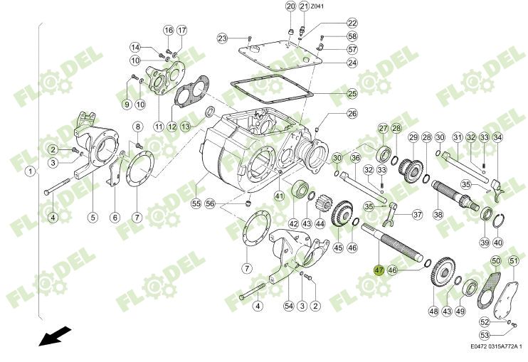 Ax cutie viteze combina CLAAS 260687