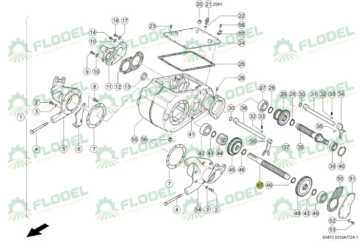 Ax cutie viteze combina CLAAS 260687