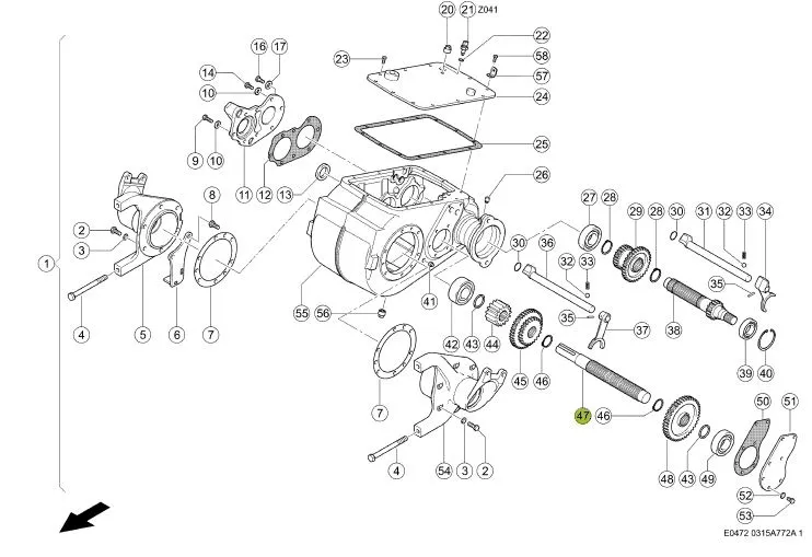 Ax cutie viteze combina CLAAS 260687