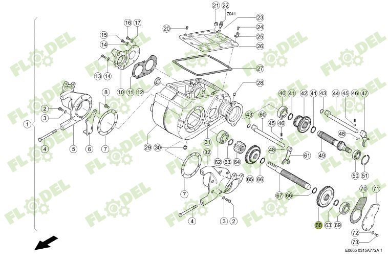 Pinion cutie viteze combina CLAAS 669818