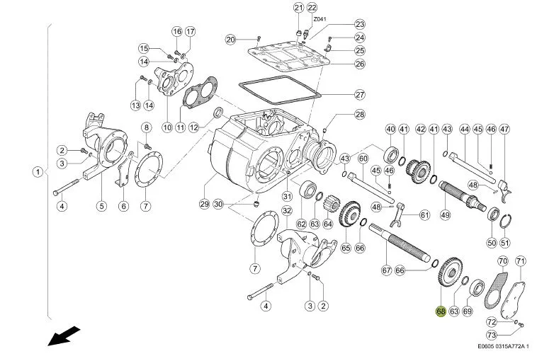 Pinion cutie viteze combina CLAAS 669818