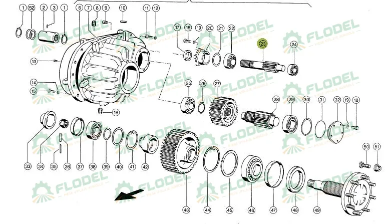 Ax reductor combina CLAAS 602109