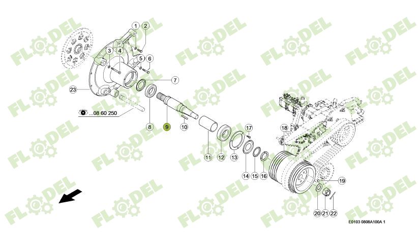 Ax propulsie combina CLAAS TUCANO 549048