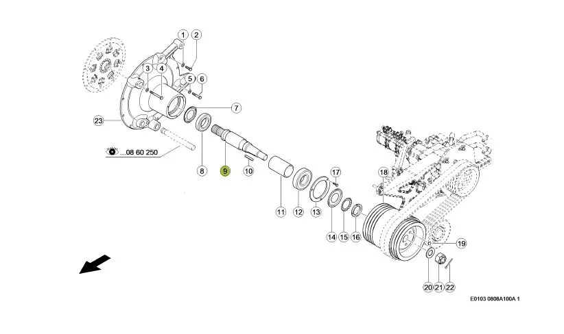Ax propulsie combina CLAAS TUCANO 549048