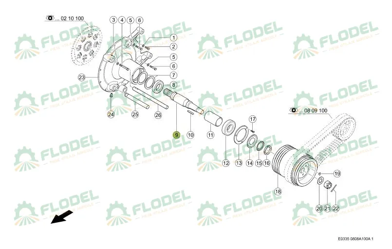 Ax priza combina CLAAS TUCANO 545039