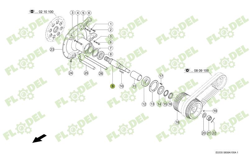 Ax priza combina CLAAS TUCANO 545039