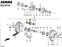 Pinion dublu reductor combina CLAAS 628691