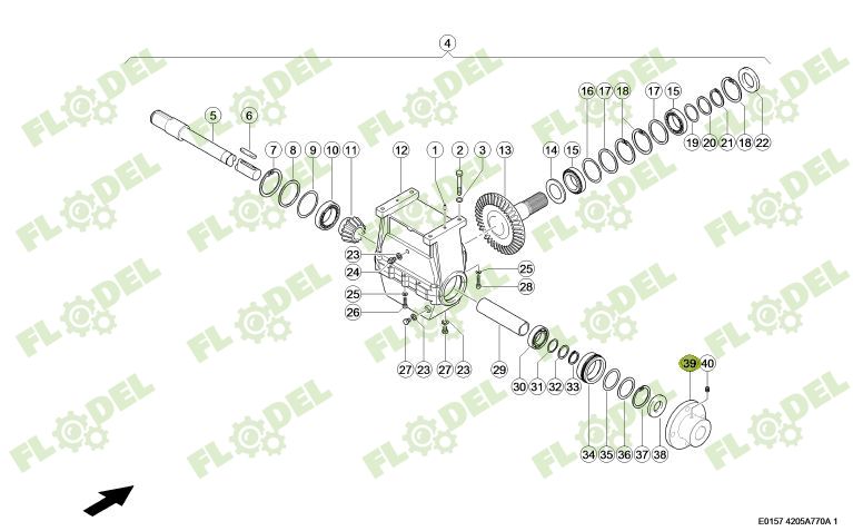 Flansa antrenare rotor combina CLAAS 627809