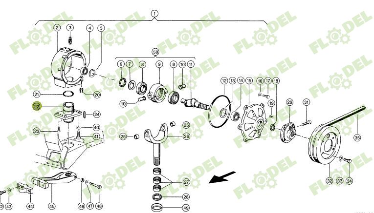 Lagar grup header paioase CLAAS 669921