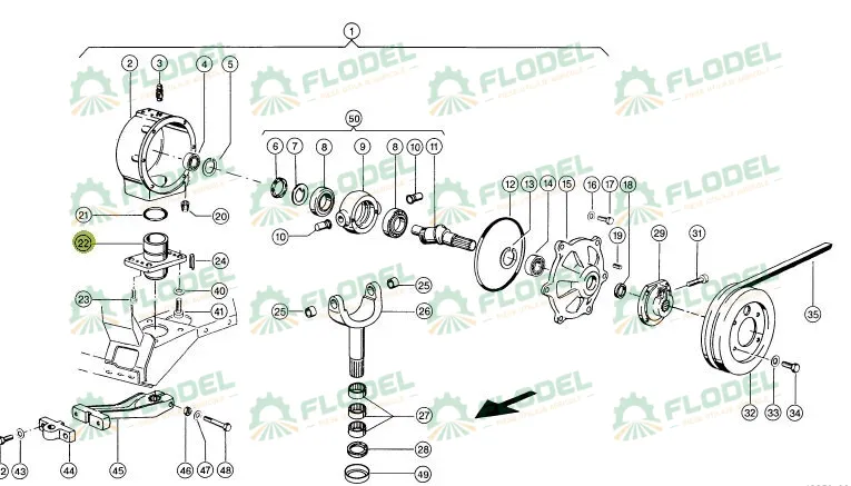 Lagar grup header paioase CLAAS 669921
