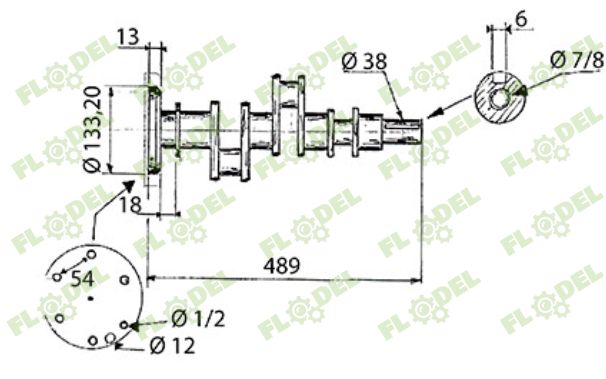 Arbore motor tractor LANDINI MASSEY FERGUSON ZZ90116