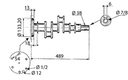 Arbore motor tractor LANDINI MASSEY FERGUSON ZZ90116