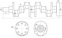 Arbore motor vibrochen tractor JOHN DEERE AR62362