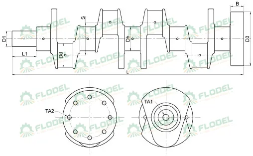Arbore motor tractor FIAT 98451529