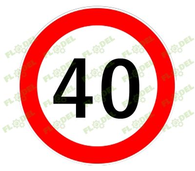 Abtibild - limitare viteza 40km