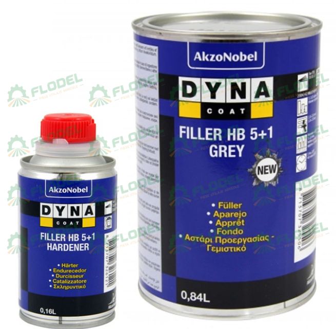 Primer Dyna Coat Filler HB5+1 Grey SET, 1l