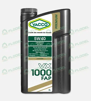 Ulei motor VX 1000 FAP SAE 5W40 Yacco, 5l