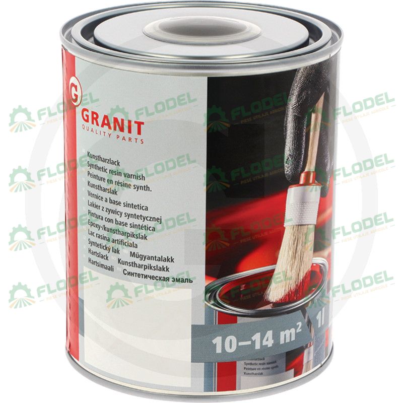 Vopsea cu intaritor negru mat AGROMEC 1L GRANIT