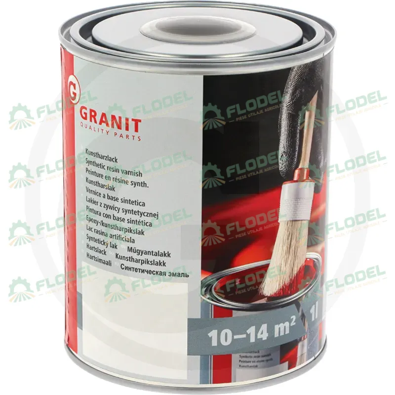Vopsea cu intaritor negru mat AGROMEC 1L GRANIT