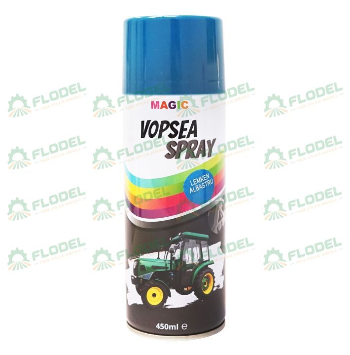 Spray vopsea profesionala cu uscare rapida albastru Lemken, 450ml