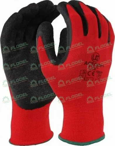 Manusi de protectie cu latex Rosii