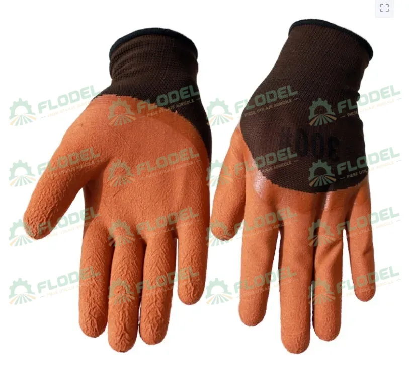 Manusi de protectie cu latex Maro