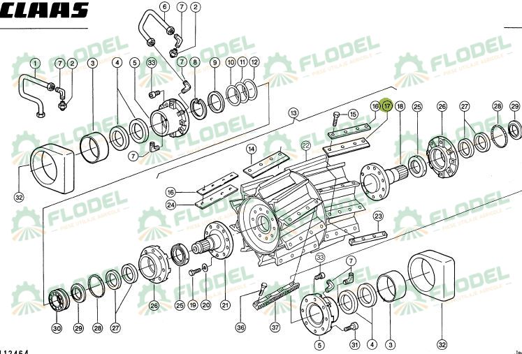 Cutit stanga val CLAAS JAGUAR  984670