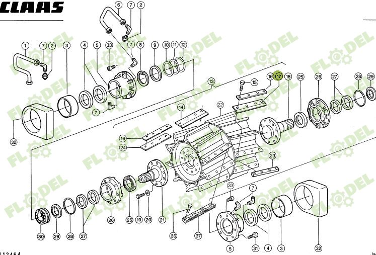 Cutit stanga val CLAAS JAGUAR  984670