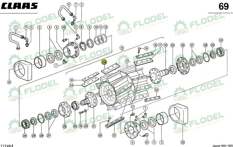 Cutit dreapta val CLAAS JAGUAR  984671