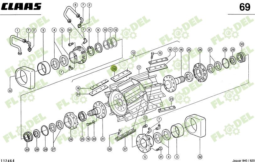 Cutit dreapta val CLAAS JAGUAR  984671