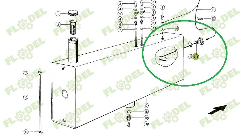 Sonda nivel combustibil CLAAS Original CLAAS 681855