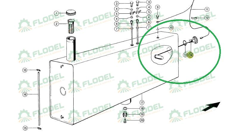 Sonda nivel combustibil CLAAS Original CLAAS 681855