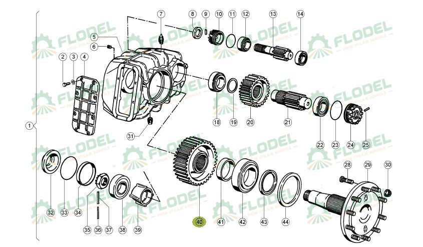 Pinion reductor combina CLAAS 669434