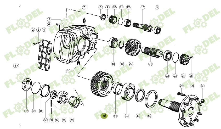 Pinion reductor combina CLAAS 669434