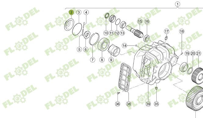 Capac acoperire reductor Original CLAAS TUCANO