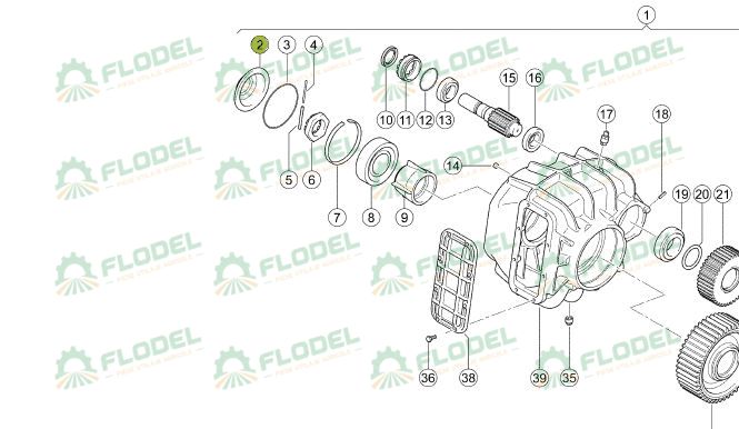 Capac acoperire reductor Original CLAAS TUCANO