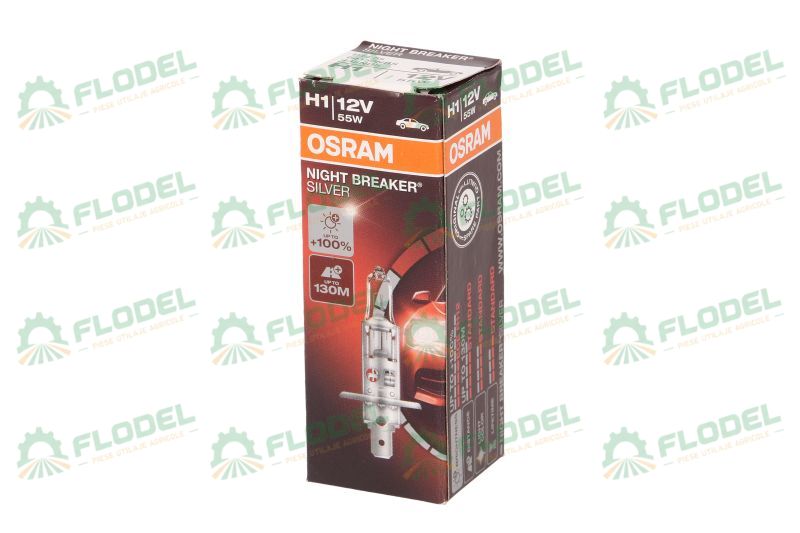 Bec 12V H1 55 W Night Breaker Silver +100% Osram