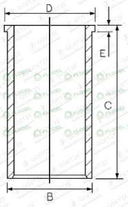 Camasa cilindru motor PERKINS 3135X042