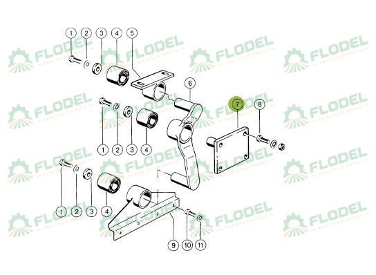 Suport bucsa silentbloc CLAAS 647448 Original CLAAS