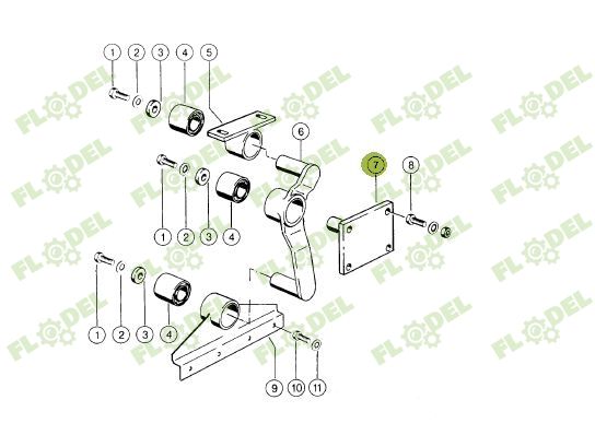 Suport bucsa silentbloc CLAAS 647448