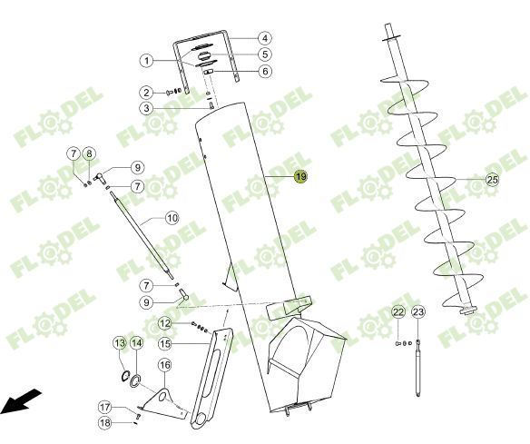 Burlan incarcare combina CLAAS 0023117872