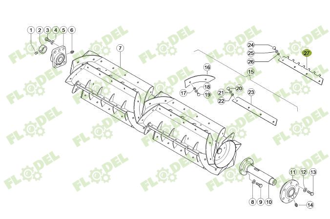 Bara dintata postbabator CLAAS LEXION 777628