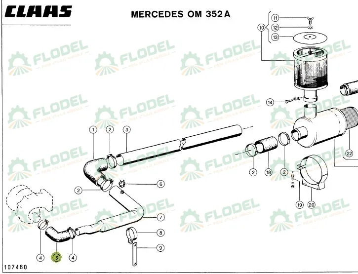 Manson cauciuc original CLAAS 602476