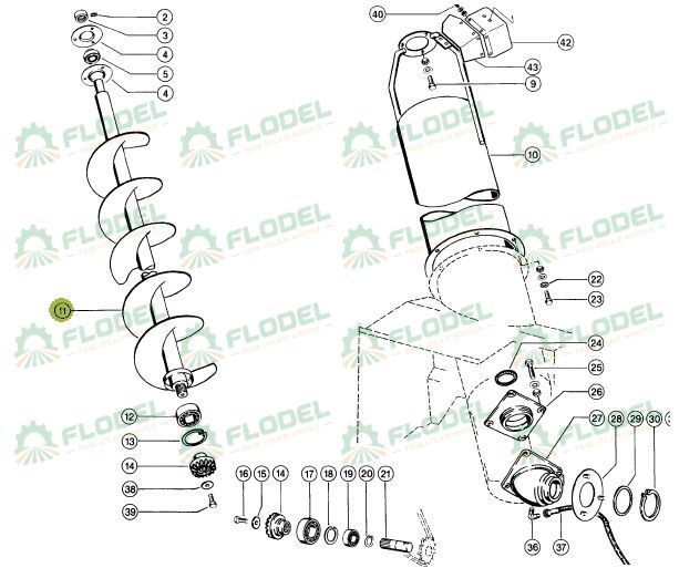Snec descarcare buncar CLAAS LEXION 352968