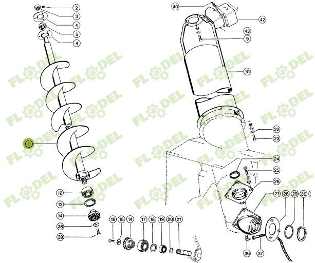 Snec descarcare buncar CLAAS LEXION 352968
