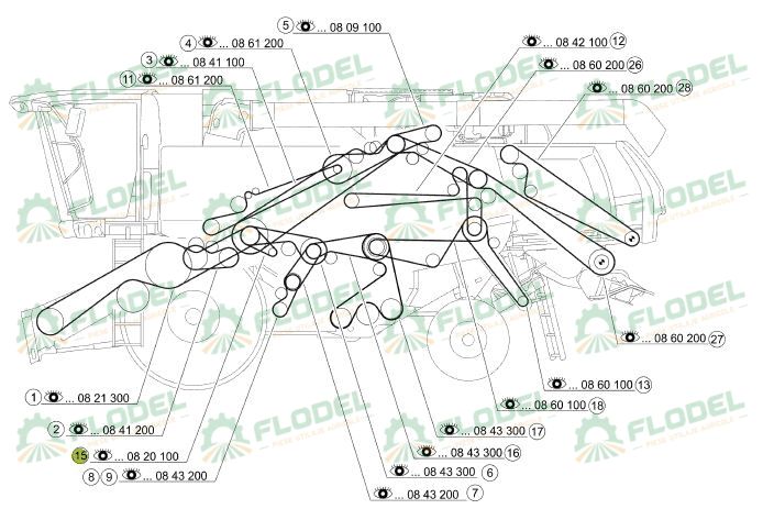 Curea combina CLAAS 532011 GATES