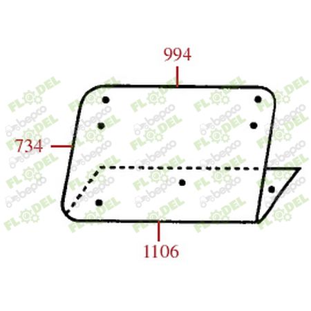 Geam spate tractor FIAT 5124413