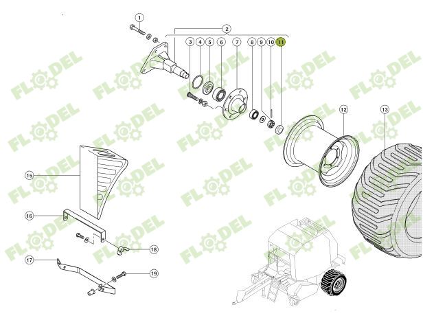 Capac roata balotiera CLAAS 933295
