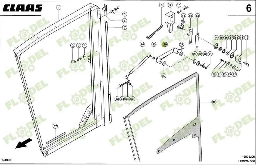 Tub usa combina CLAAS 0005468101 Original CLAAS